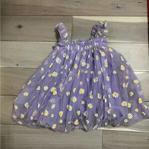 Lola and The Boys-  Lavender and White Daisy Tulle Dress